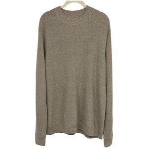 Nordstrom Beige Knitted Crew Neck  Long Sleeve Recycled thread Sweater size L